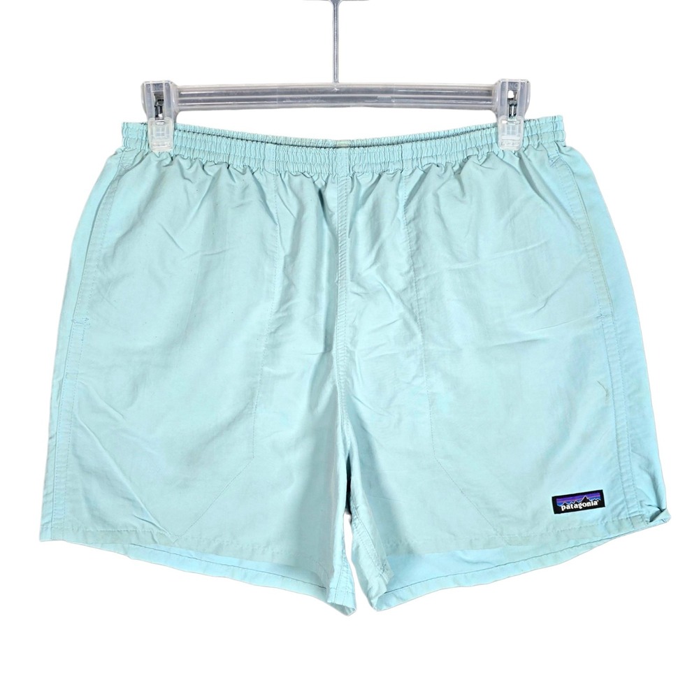 Patagonia Baggies Shorts Mens Large Blue Lined Trunks Outdoor Active 4"